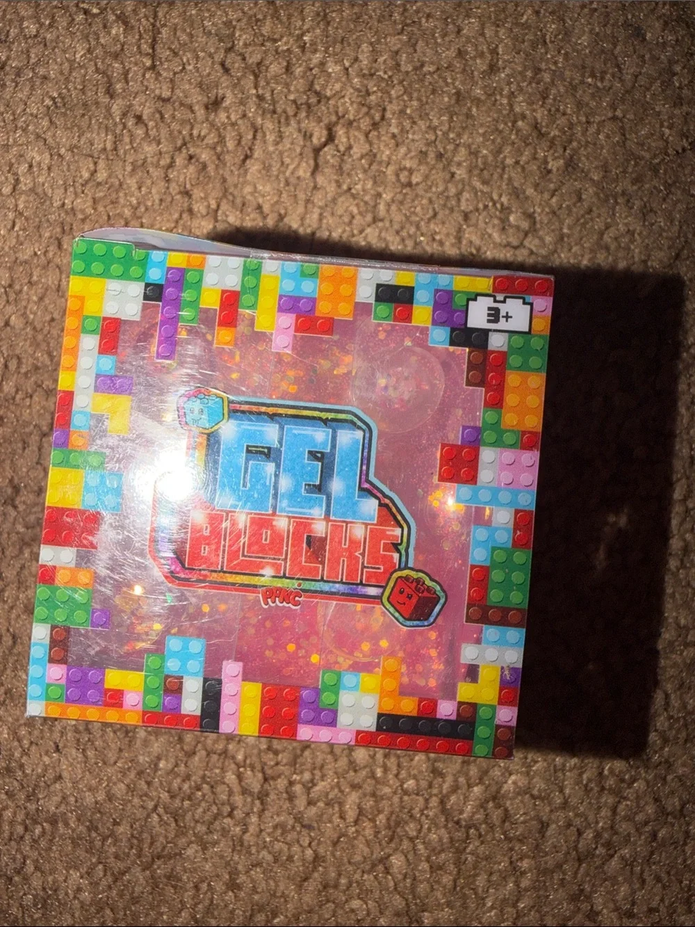 Gel Blocks Pink  squishy